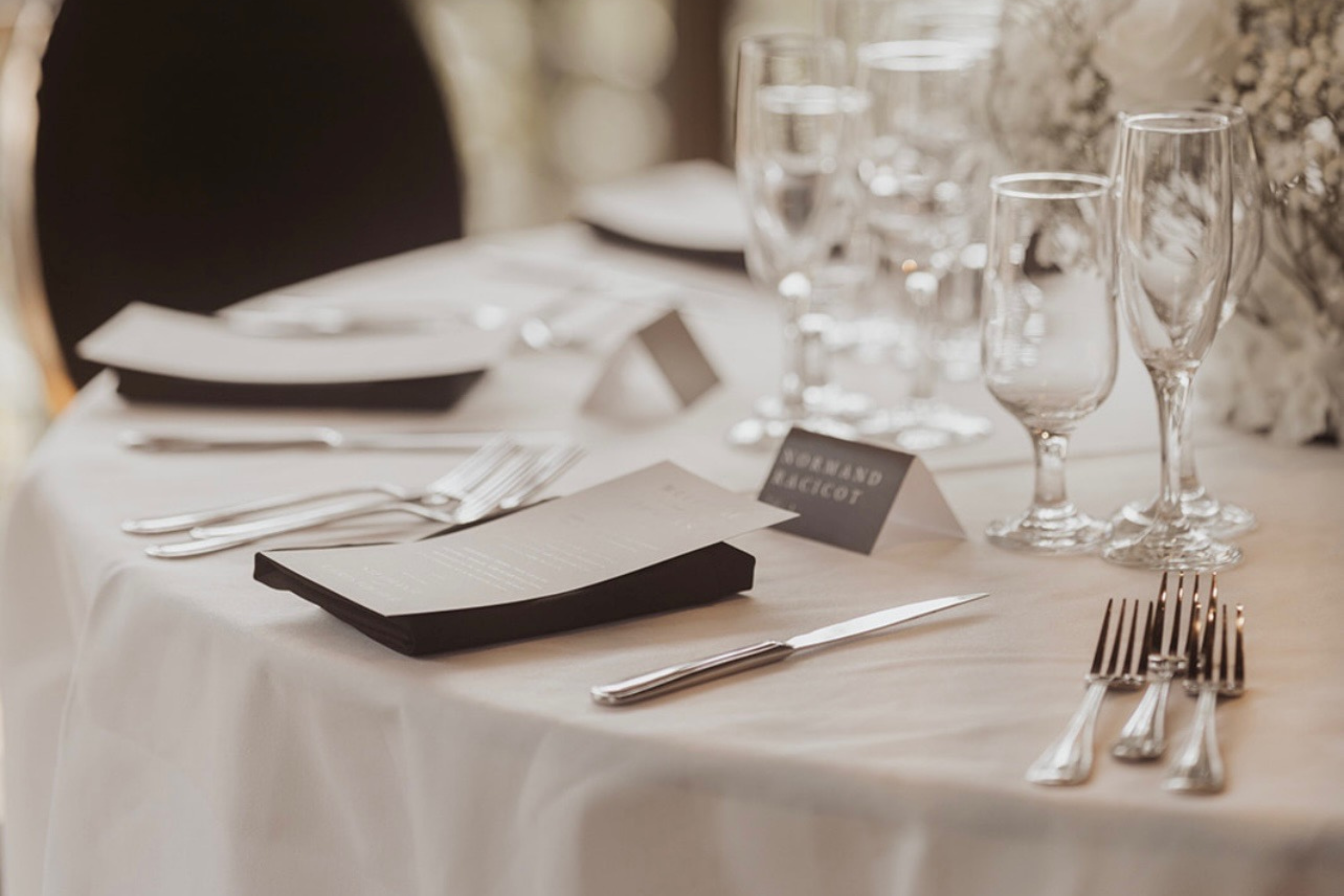 table montée pour un mariage organisé par traiteur G catering